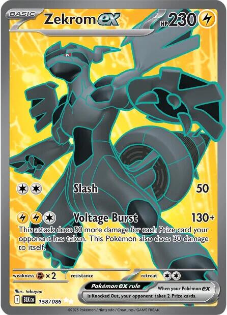 Zekrom ex (158/086) [Scarlet & Violet: Black Bolt] | Exor Games Truro