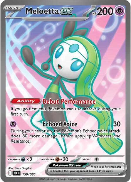 Meloetta ex (159/086) [Scarlet & Violet: Black Bolt] | Exor Games Truro