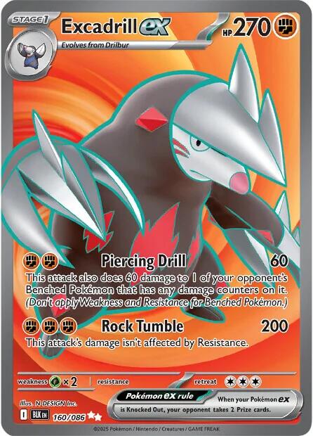 Excadrill ex (160/086) [Scarlet & Violet: Black Bolt] | Exor Games Truro