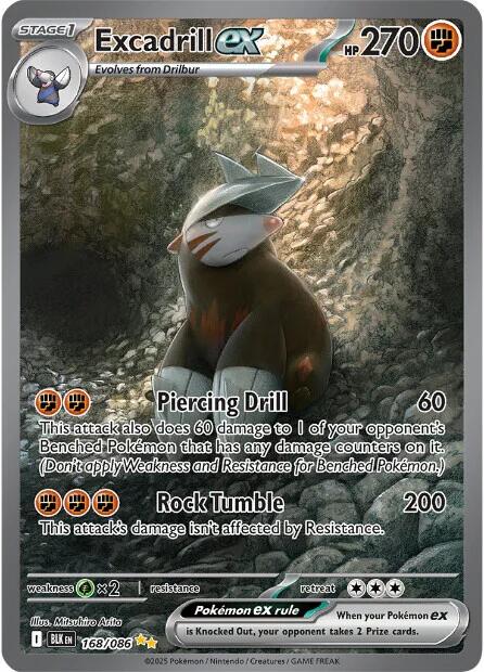 Excadrill ex (168/086) [Scarlet & Violet: Black Bolt] | Exor Games Truro