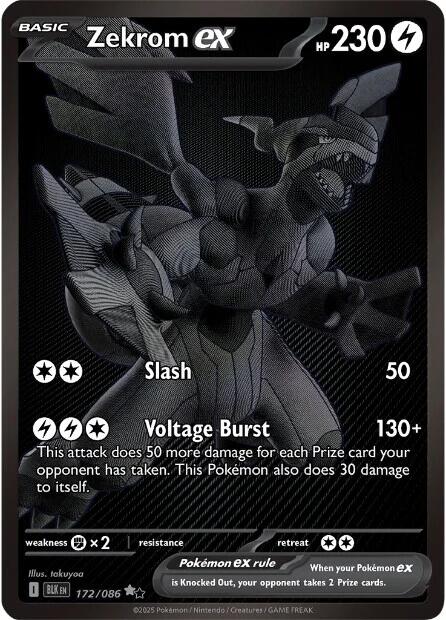 Zekrom ex (172/086) [Scarlet & Violet: Black Bolt] | Exor Games Truro