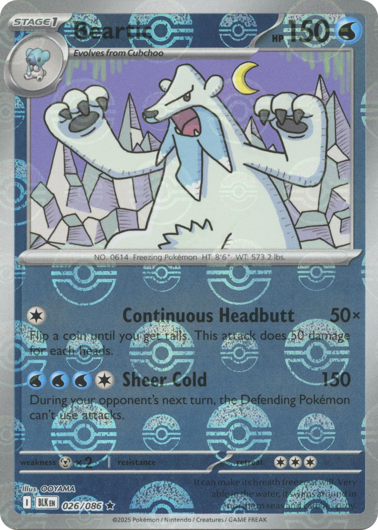 Beartic (026/086) (Poke Ball Pattern) [Scarlet & Violet: Black Bolt] | Exor Games Truro