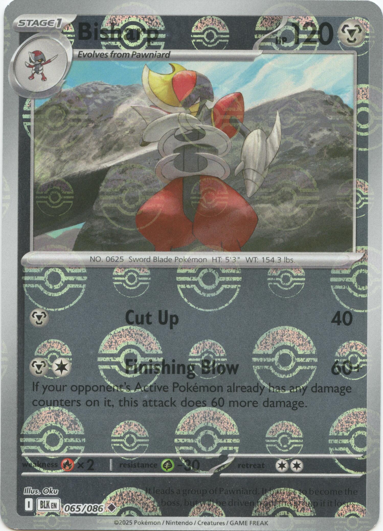 Bisharp (065/086) (Poke Ball Pattern) [Scarlet & Violet: Black Bolt] | Exor Games Truro