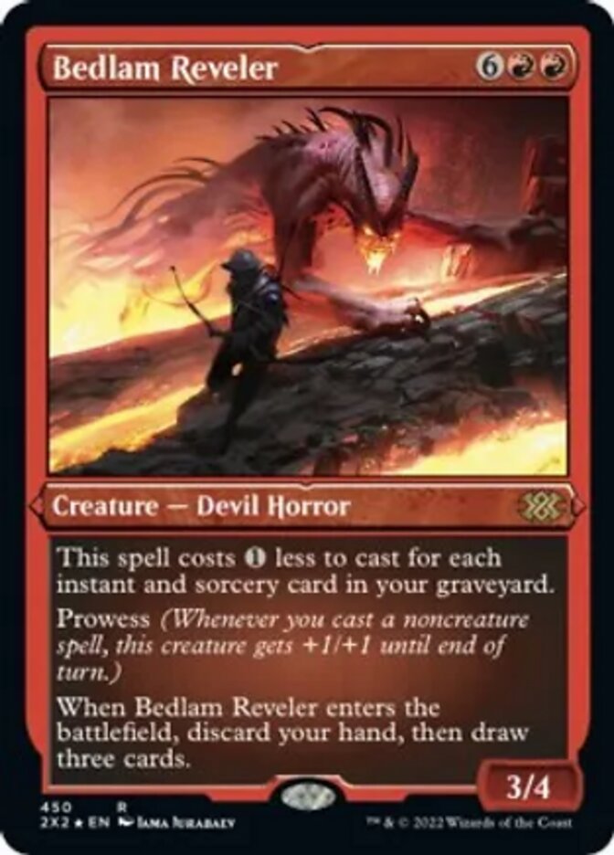 Bedlam Reveler (Foil Etched) [Double Masters 2022] | Exor Games Truro