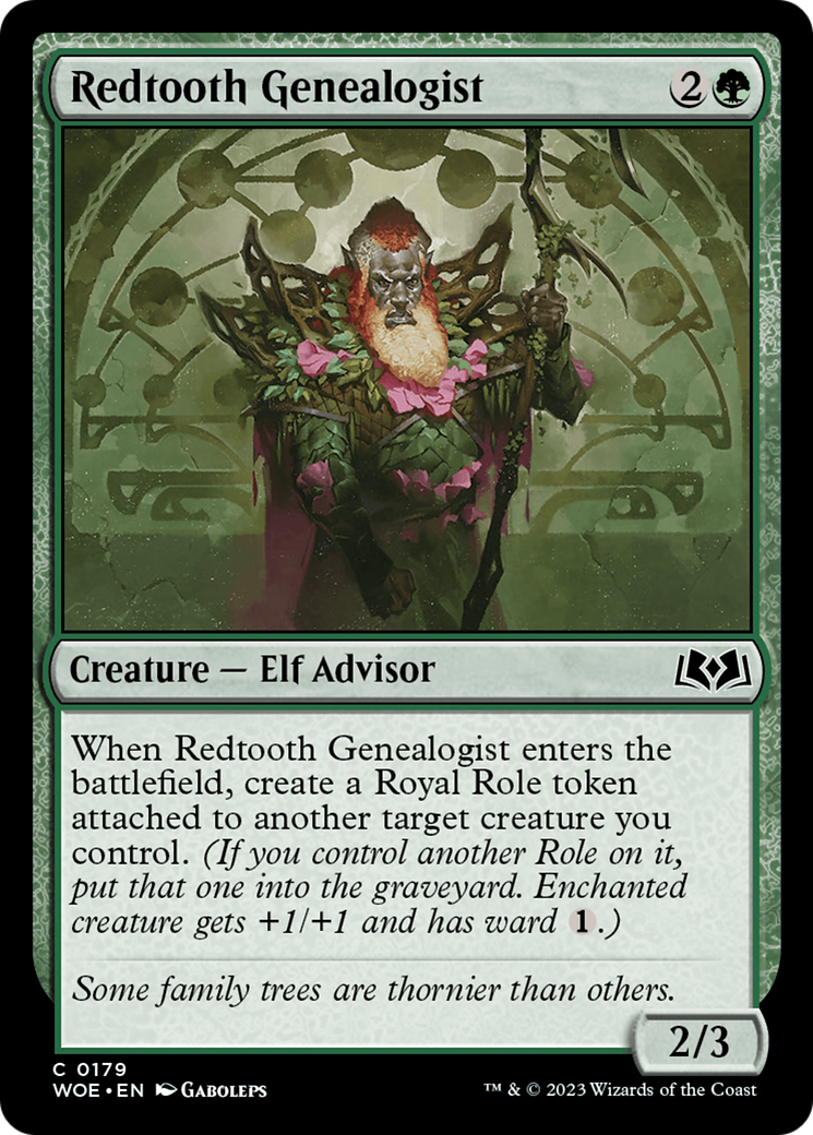 Redtooth Genealogist [Wilds of Eldraine] | Exor Games Truro