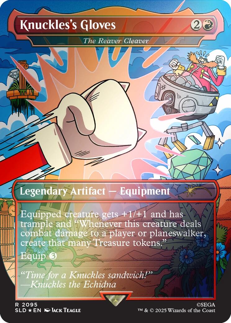 Knuckles's Gloves - The Reaver Cleaver (Rainbow Foil) [Secret Lair Drop Series] | Exor Games Truro