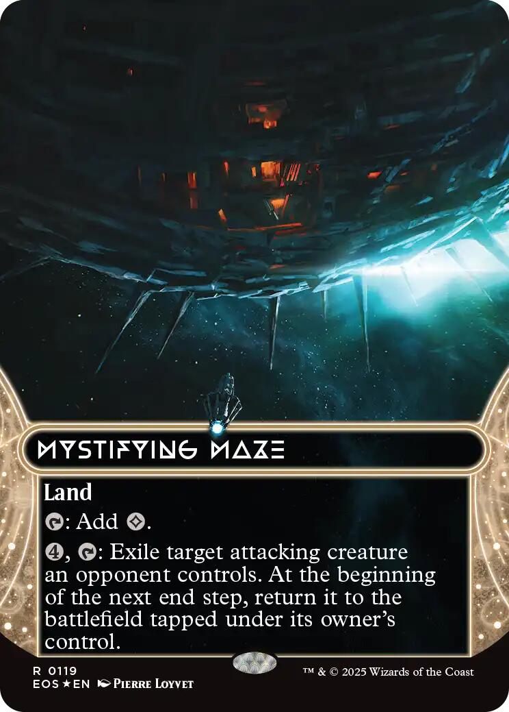 Mystifying Maze (0119) (Borderless) (Galaxy Foil) [Edge of Eternities: Stellar Sights] | Exor Games Truro
