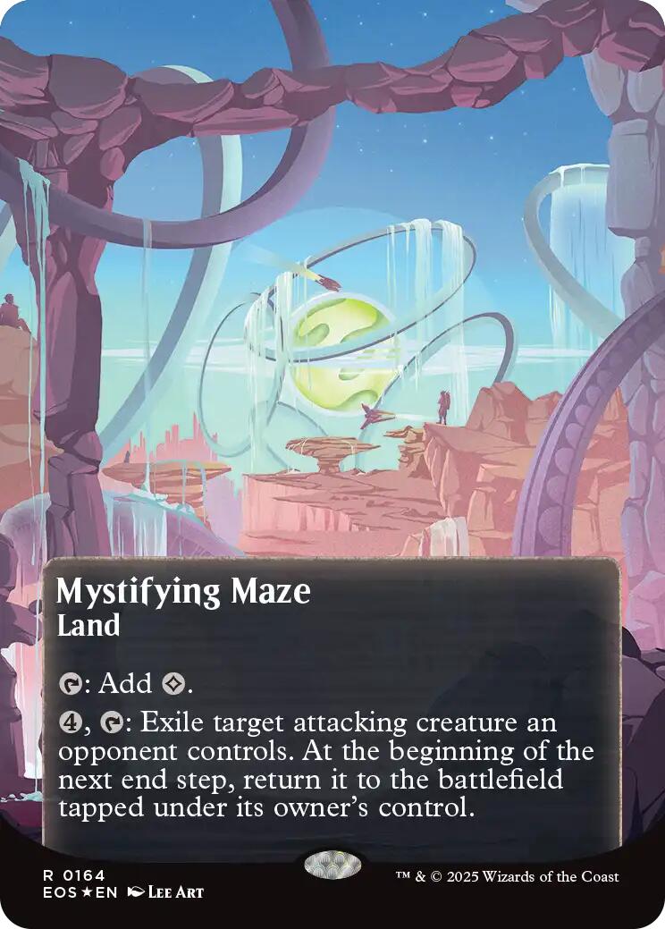 Mystifying Maze (0164) (Borderless) (Galaxy Foil) [Edge of Eternities: Stellar Sights] | Exor Games Truro