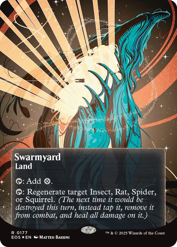 Swarmyard (0087) (Borderless) (Galaxy Foil) [Edge of Eternities: Stellar Sights] | Exor Games Truro