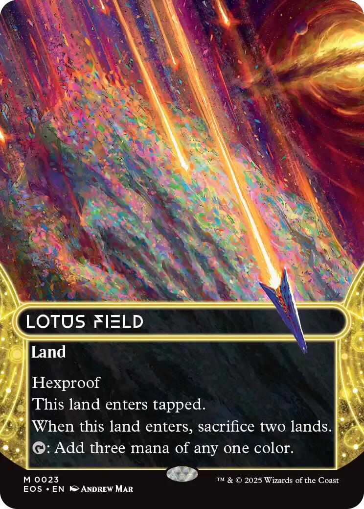 Lotus Field (0023) (Borderless) [Edge of Eternities: Stellar Sights] | Exor Games Truro