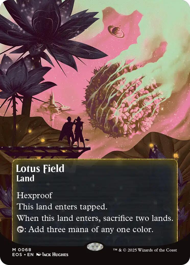 Lotus Field (0068) (Borderless) [Edge of Eternities: Stellar Sights] | Exor Games Truro