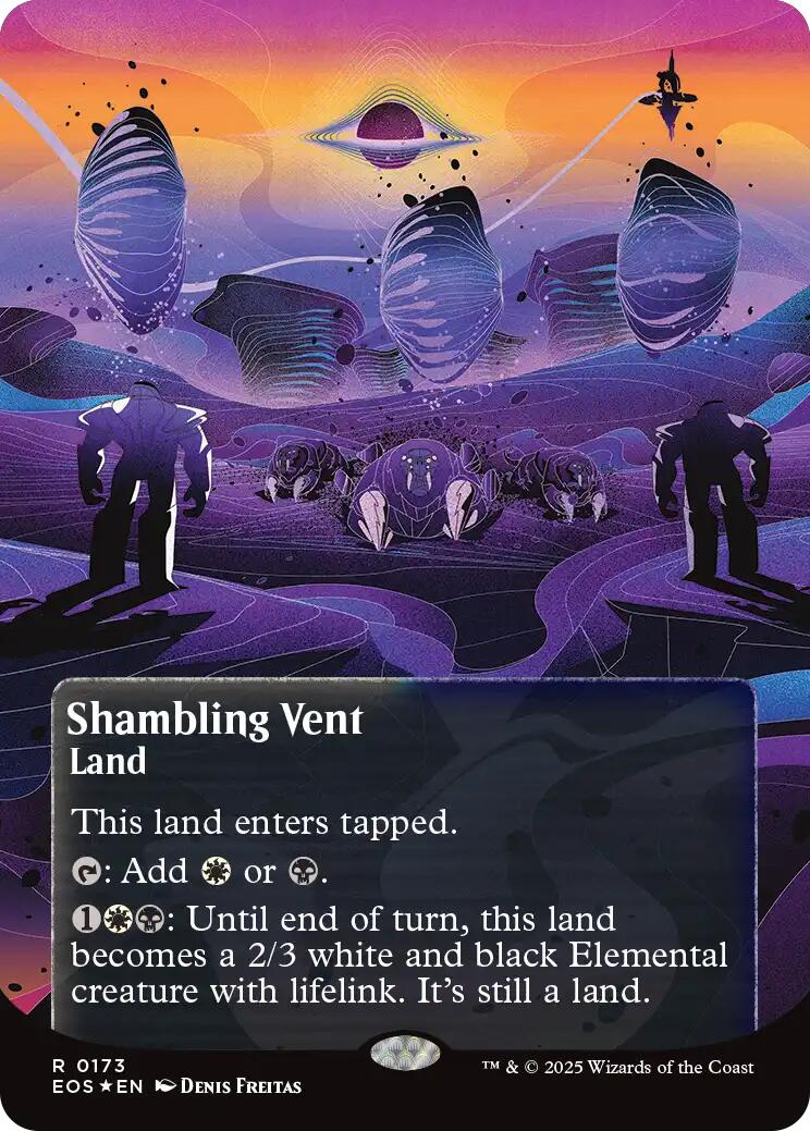 Shambling Vent (0173) (Borderless) (Galaxy Foil) [Edge of Eternities: Stellar Sights] | Exor Games Truro