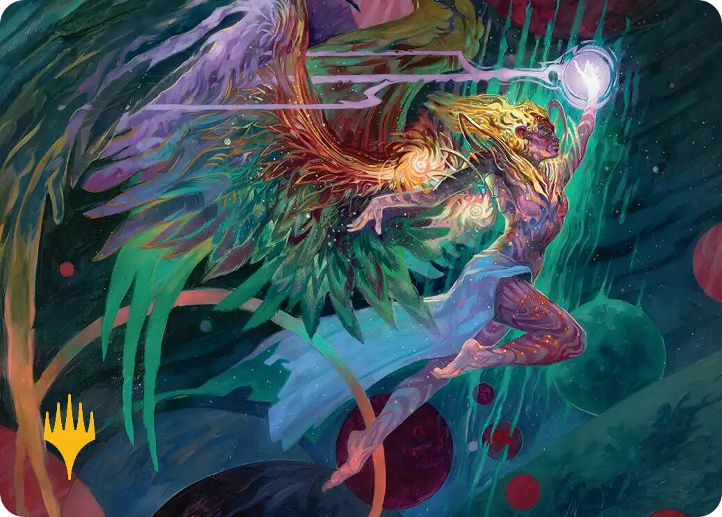 Exalted Sunborn Art Card (Gold-Stamped Signature) [Edge of Eternities Art Series] | Exor Games Truro