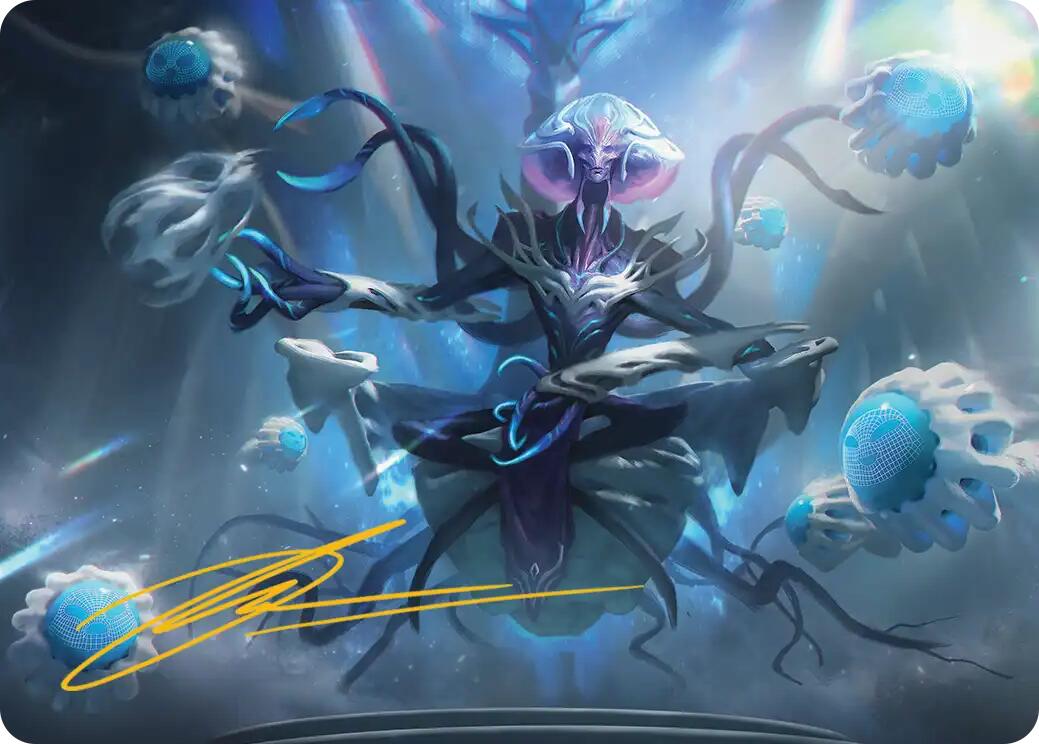Mm'menon, the Right Hand Art Card (Gold-Stamped Signature) [Edge of Eternities Art Series] | Exor Games Truro
