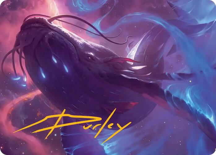 Starbreach Whale Art Card (Gold-Stamped Signature) [Edge of Eternities Art Series] | Exor Games Truro