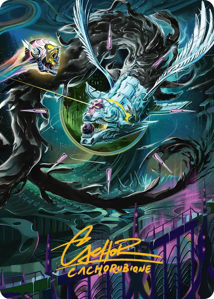 Quantum Riddler Art Card (Gold-Stamped Signature) [Edge of Eternities Art Series] | Exor Games Truro