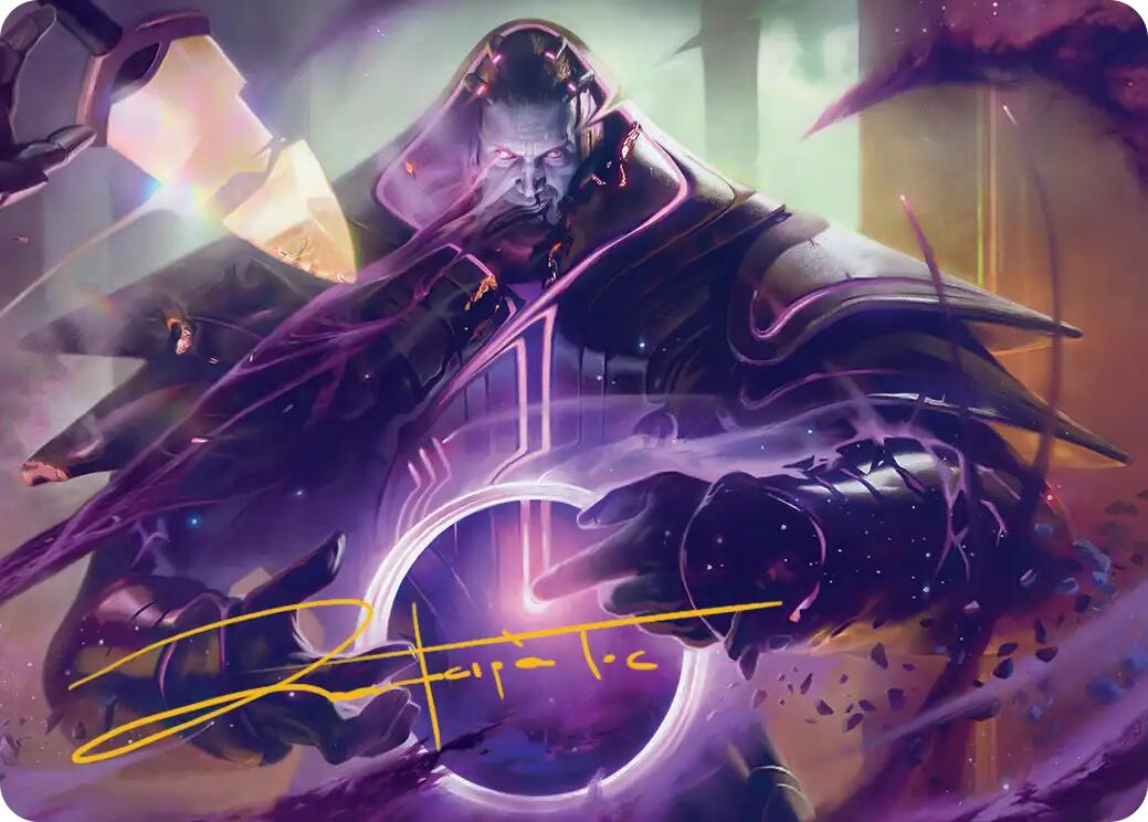 Embrace Oblivion Art Card (Gold-Stamped Signature) [Edge of Eternities Art Series] | Exor Games Truro