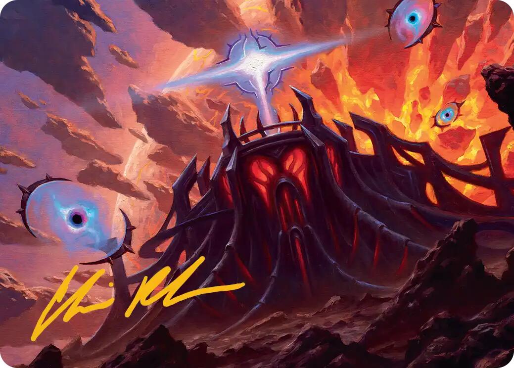 Secluded Starforge Art Card (Gold-Stamped Signature) [Edge of Eternities Art Series] | Exor Games Truro
