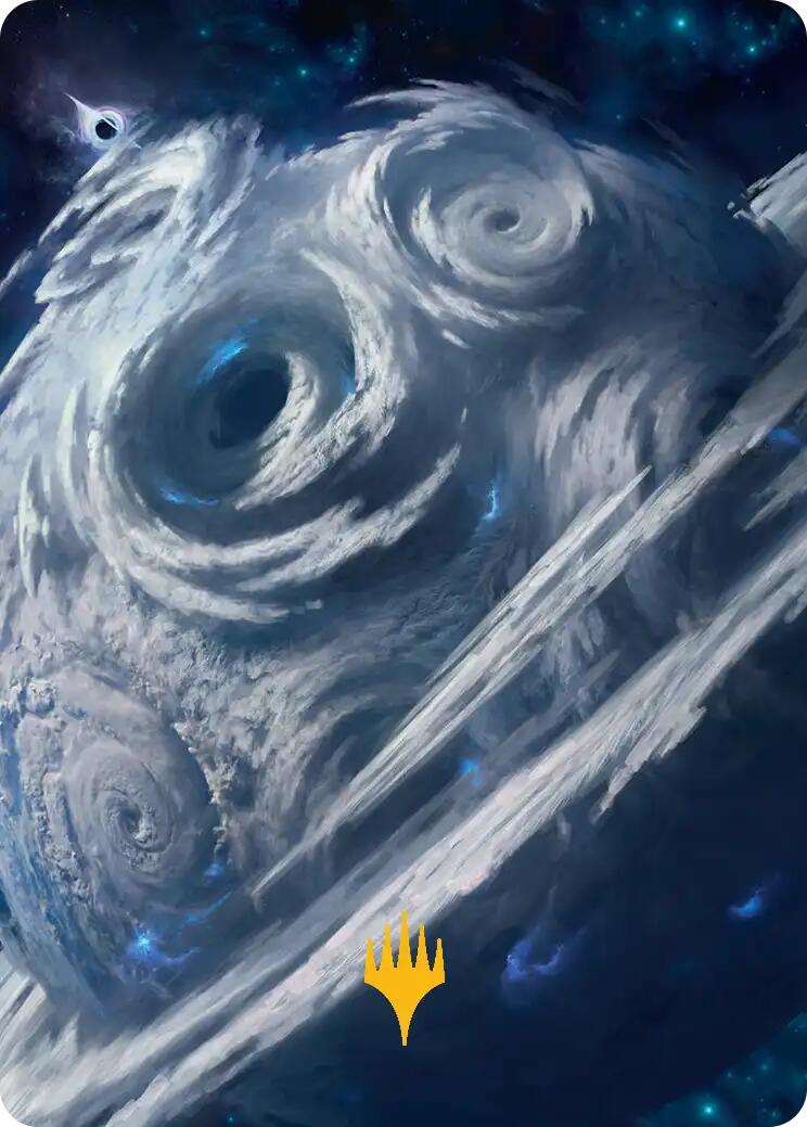 Uthros, Titanic Godcore Art Card (Gold-Stamped Planeswalker Symbol) [Edge of Eternities Art Series] | Exor Games Truro