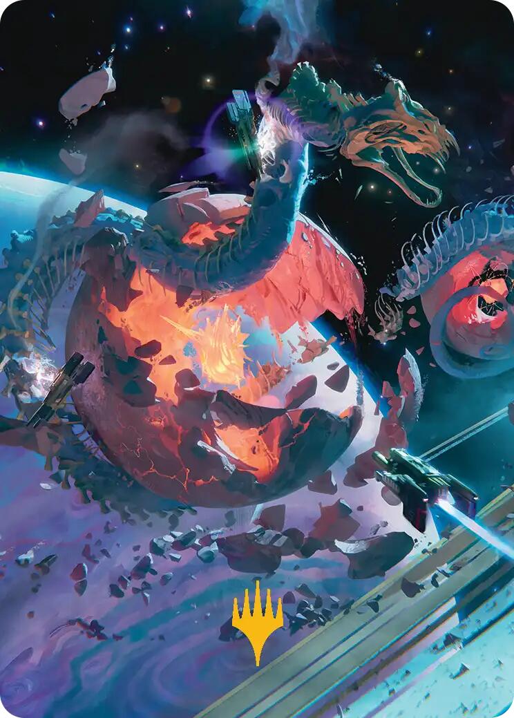 Scavenger Grounds Art Card (47/54) (Gold-Stamped Planeswalker Symbol) [Edge of Eternities Art Series] | Exor Games Truro