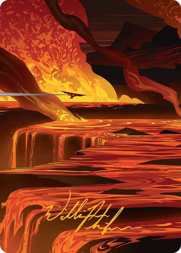 Blast Zone Art Card (Gold-Stamped Signature) [Edge of Eternities Art Series] | Exor Games Truro
