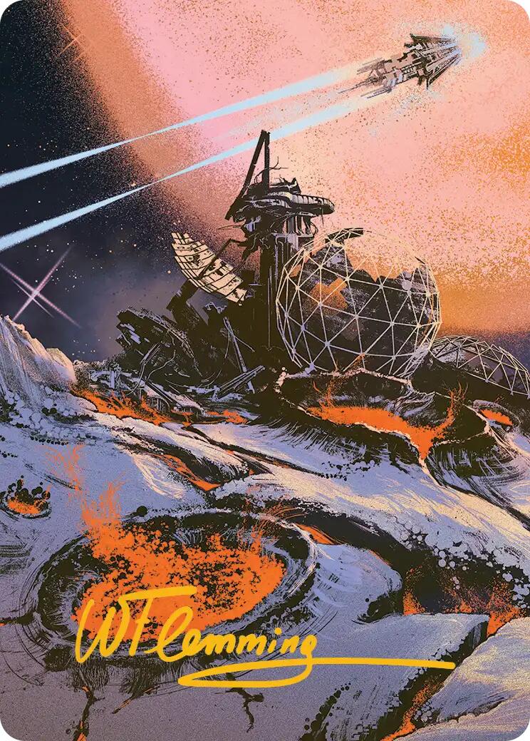 Petrified Field Art Card (Gold-Stamped Signature) [Edge of Eternities Art Series] | Exor Games Truro