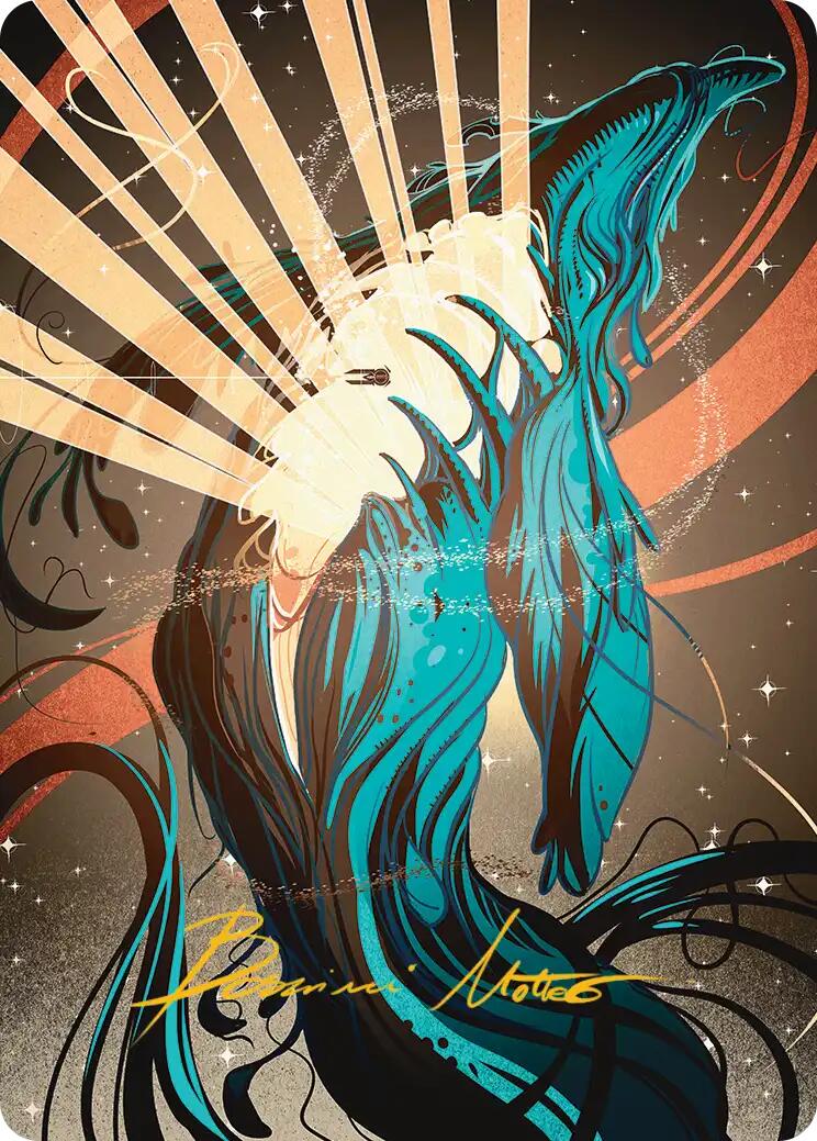 Swarmyard Art Card (Gold-Stamped Signature) [Edge of Eternities Art Series] | Exor Games Truro