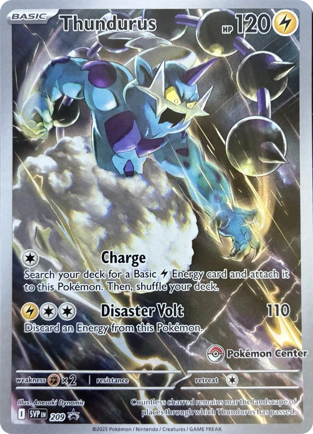 Thundurus (209) (Pokemon Center Exclusive) [Scarlet & Violet: Black Star Promos] | Exor Games Truro