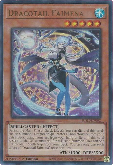 Dracotail Faimena [JUSH-EN002] Ultra Rare | Exor Games Truro
