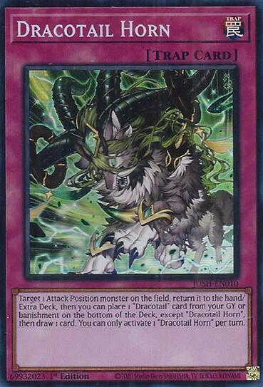 Dracotail Horn (Super Rare) [JUSH-EN010] Super Rare | Exor Games Truro