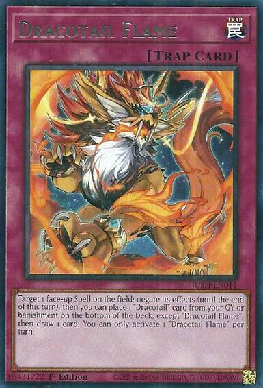 Dracotail Flame [JUSH-EN011] Rare | Exor Games Truro