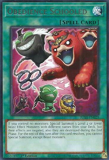 Obedience Schooled [JUSH-EN029] Rare | Exor Games Truro