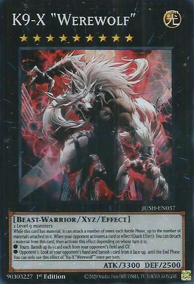 K9-X "Werewolf" [JUSH-EN037] Super Rare | Exor Games Truro