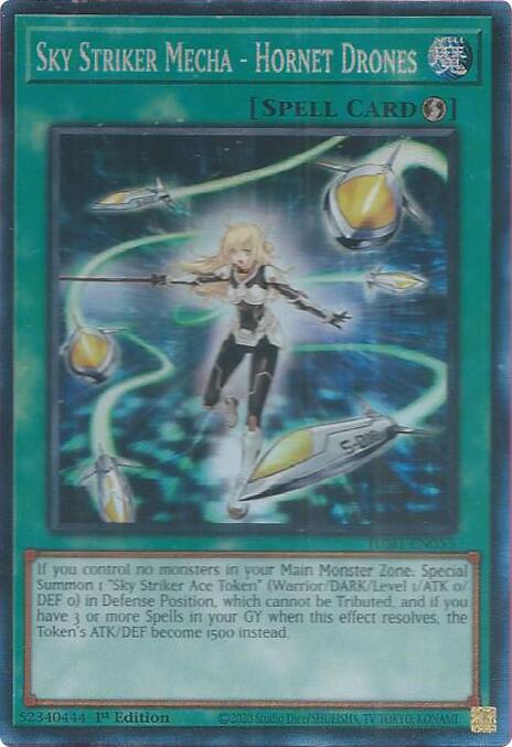 Sky Striker Mecha - Hornet Drones (CR) [JUSH-EN053] Collector's Rare | Exor Games Truro