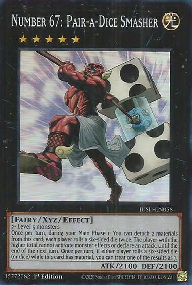 Number 67: Pair-a-Dice Smasher (Super Rare) [JUSH-EN058] Super Rare | Exor Games Truro