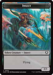 Insect // Elemental (0007) Double-Sided Token [Edge of Eternities Commander Tokens] | Exor Games Truro