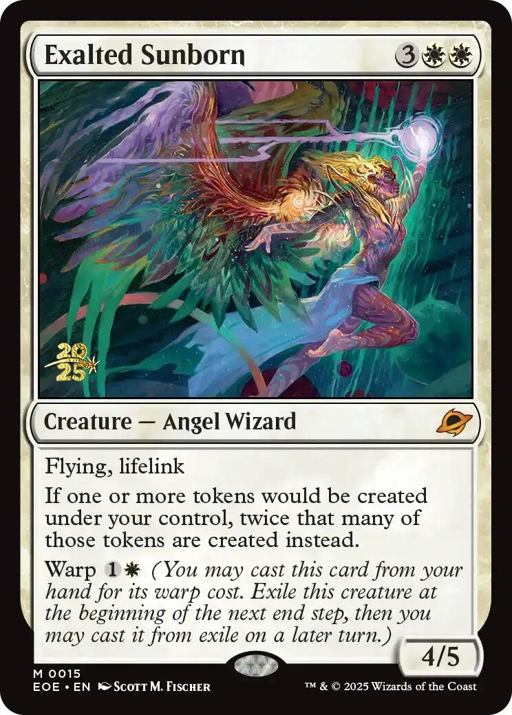 Exalted Sunborn [Edge of Eternities Prerelease Promos] | Exor Games Truro