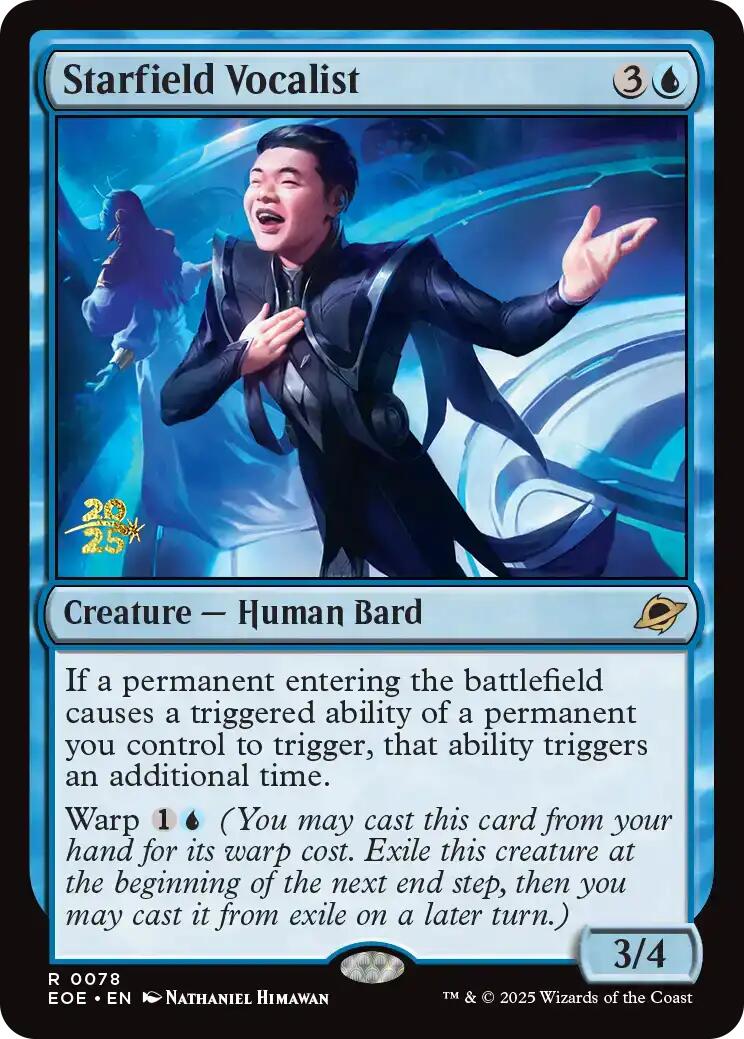 Starfield Vocalist [Edge of Eternities Prerelease Promos] | Exor Games Truro