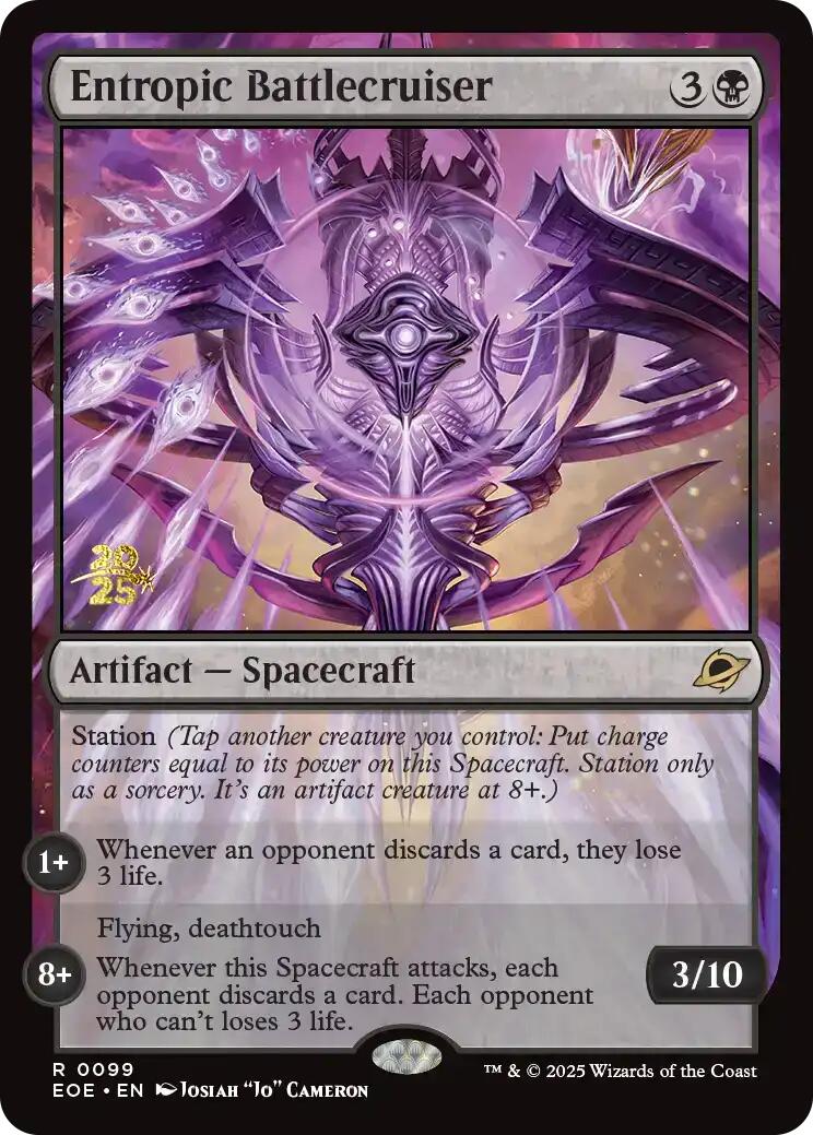 Entropic Battlecruiser [Edge of Eternities Prerelease Promos] | Exor Games Truro