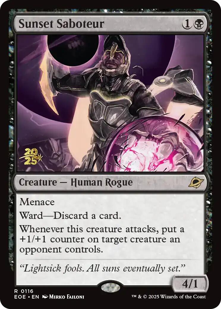 Sunset Saboteur [Edge of Eternities Prerelease Promos] | Exor Games Truro