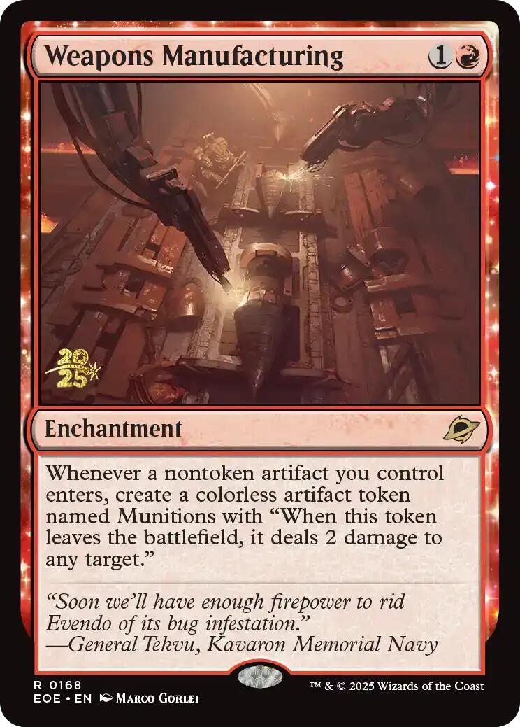 Weapons Manufacturing [Edge of Eternities Prerelease Promos] | Exor Games Truro