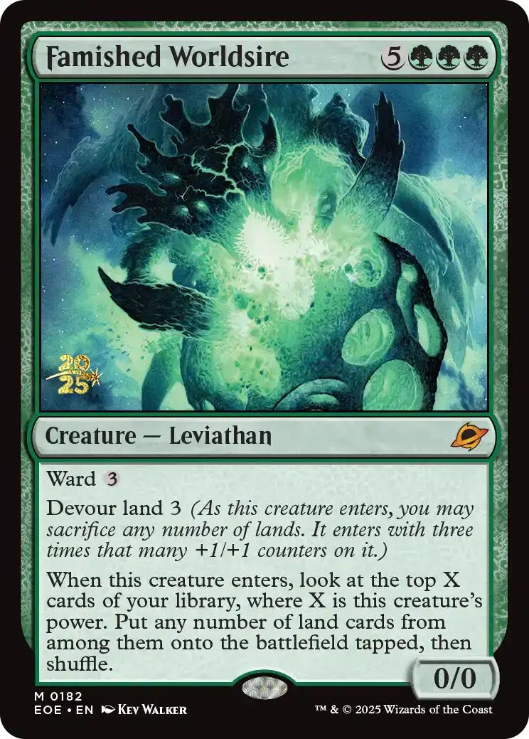 Famished Worldsire [Edge of Eternities Prerelease Promos] | Exor Games Truro