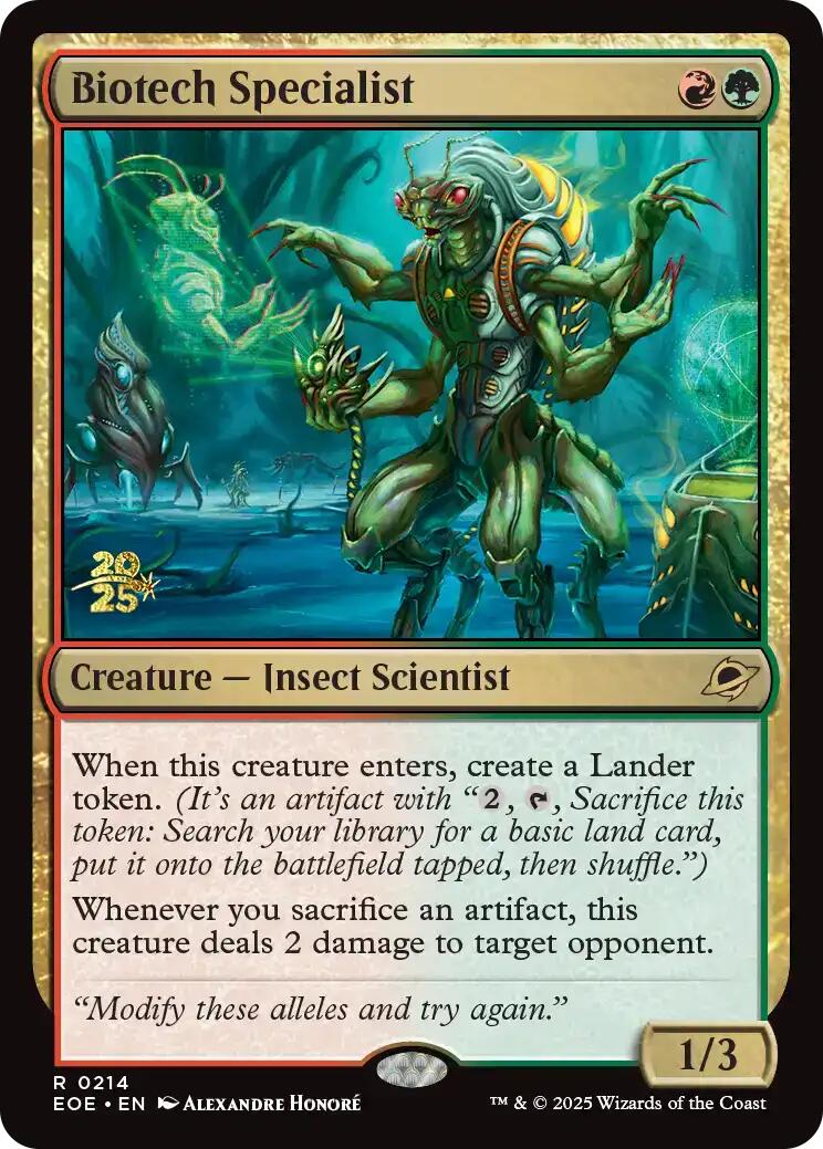 Biotech Specialist [Edge of Eternities Prerelease Promos] | Exor Games Truro