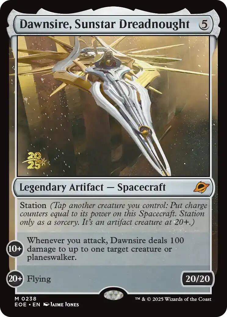 Dawnsire, Sunstar Dreadnought [Edge of Eternities Prerelease Promos] | Exor Games Truro