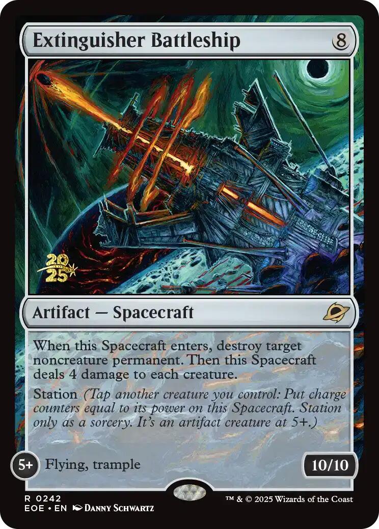 Extinguisher Battleship [Edge of Eternities Prerelease Promos] | Exor Games Truro