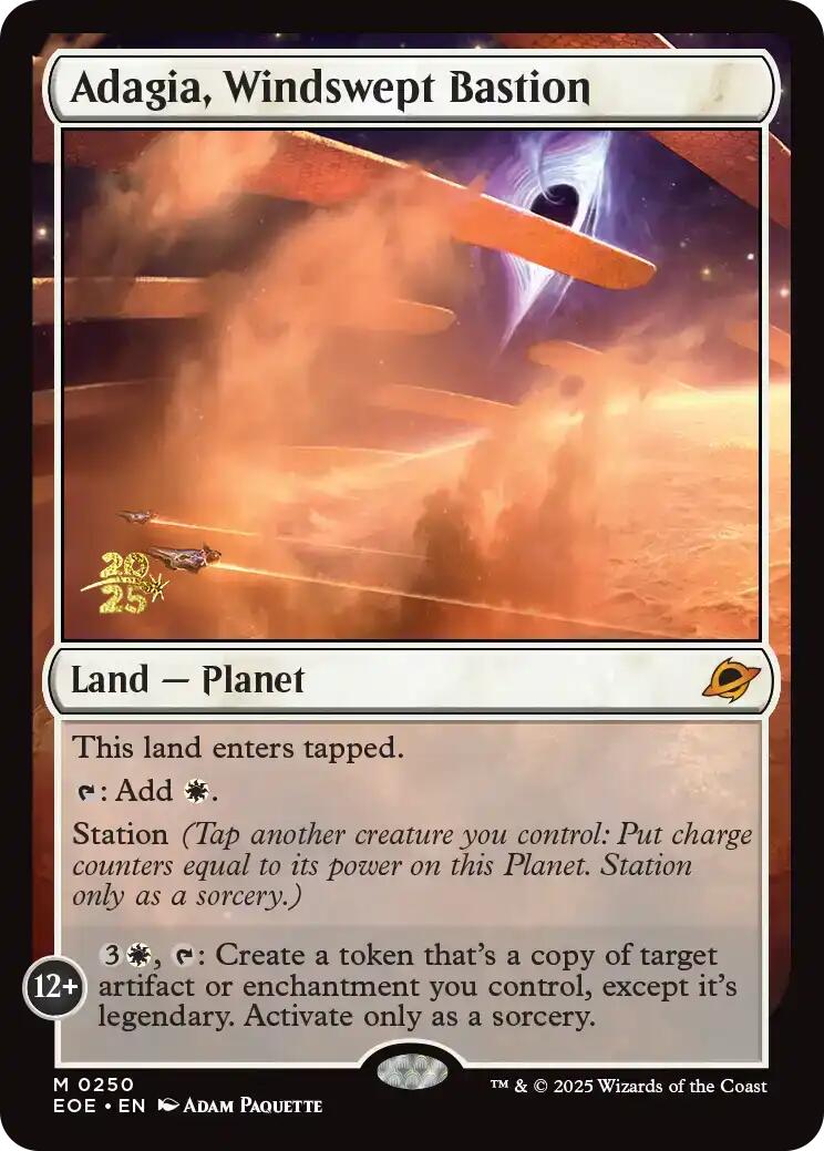 Adagia, Windswept Bastion [Edge of Eternities Prerelease Promos] | Exor Games Truro