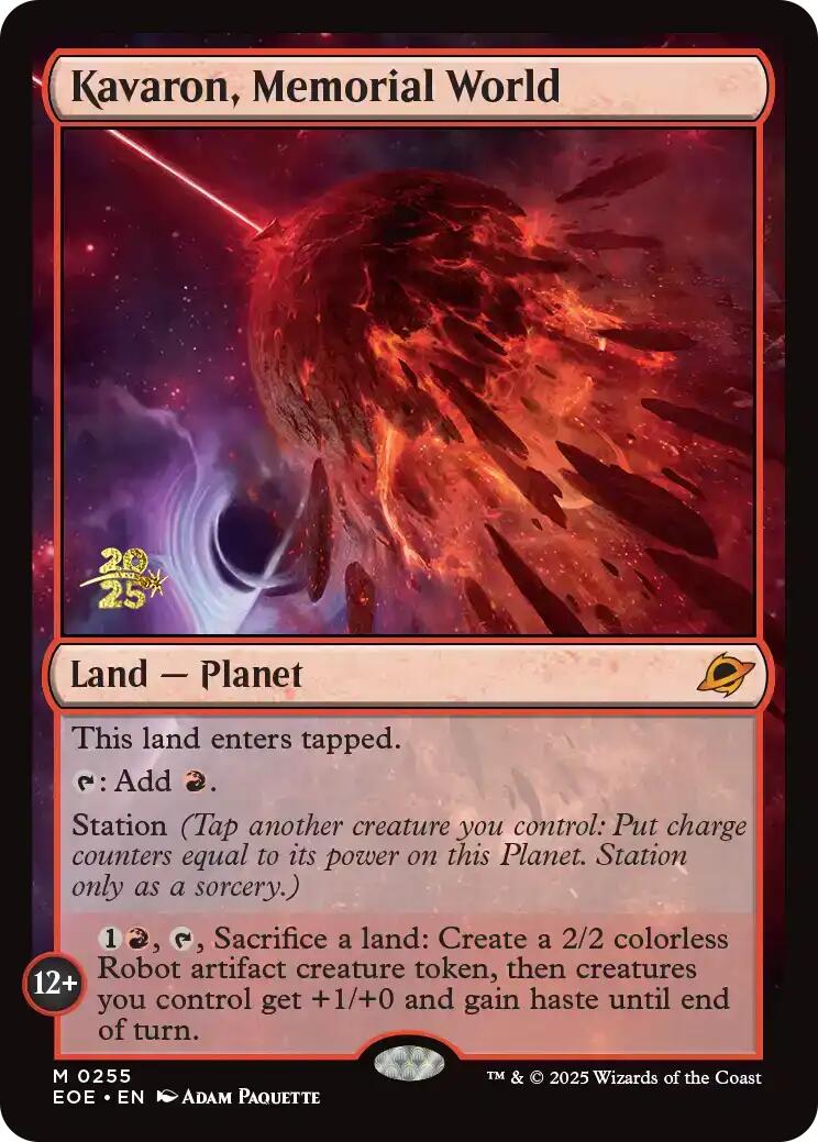 Kavaron, Memorial World [Edge of Eternities Prerelease Promos] | Exor Games Truro
