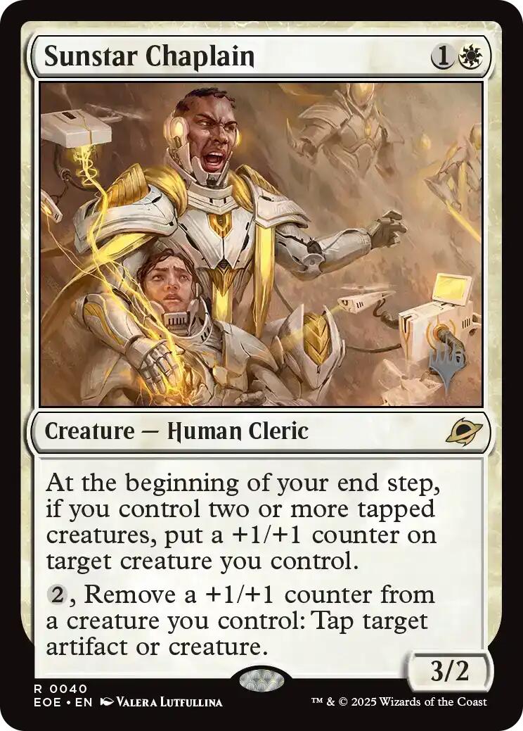 Sunstar Chaplain [Edge of Eternities Promo Pack] | Exor Games Truro