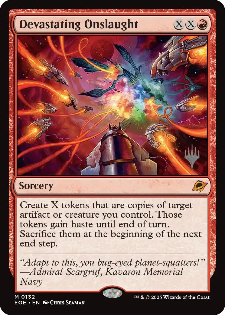 Devastating Onslaught [Edge of Eternities Promo Pack] | Exor Games Truro