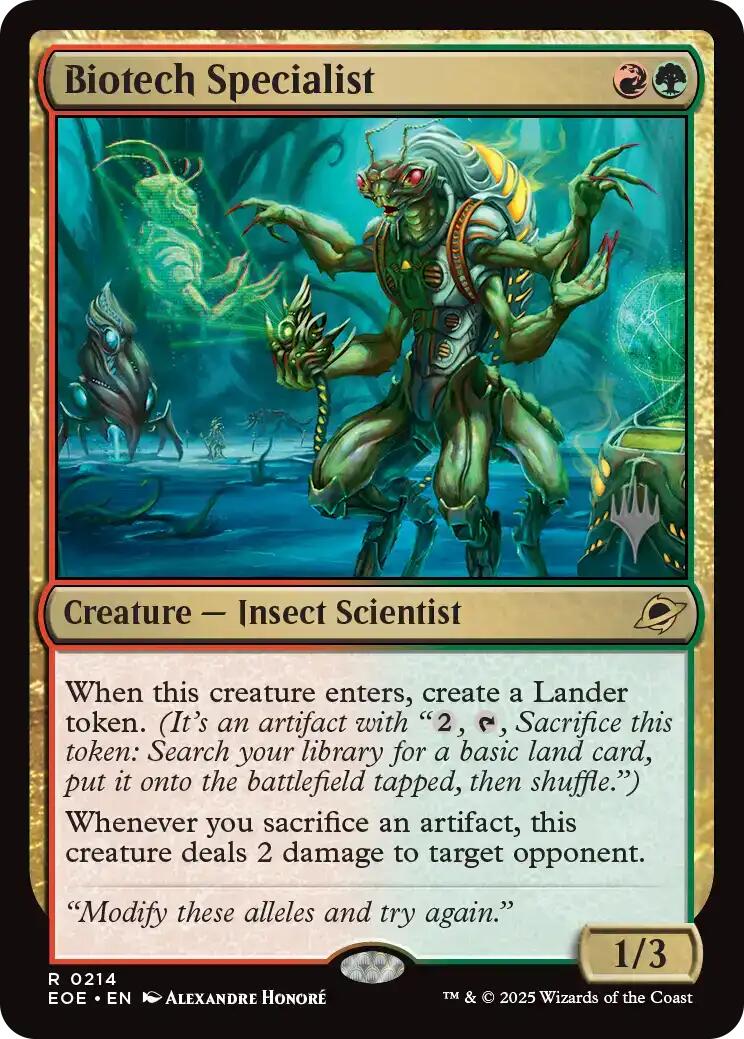 Biotech Specialist [Edge of Eternities Promo Pack] | Exor Games Truro